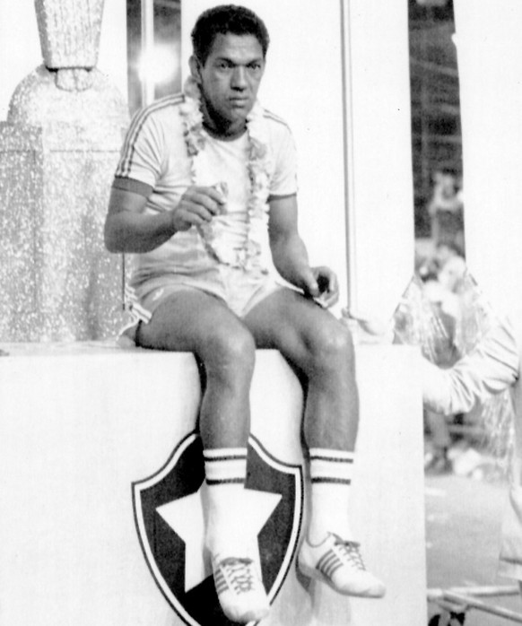 Brazilian soccer great Garrincha during the 1981 Carnival parade in Rio de Janeiro, one of his last public appearances. (AP Photo)