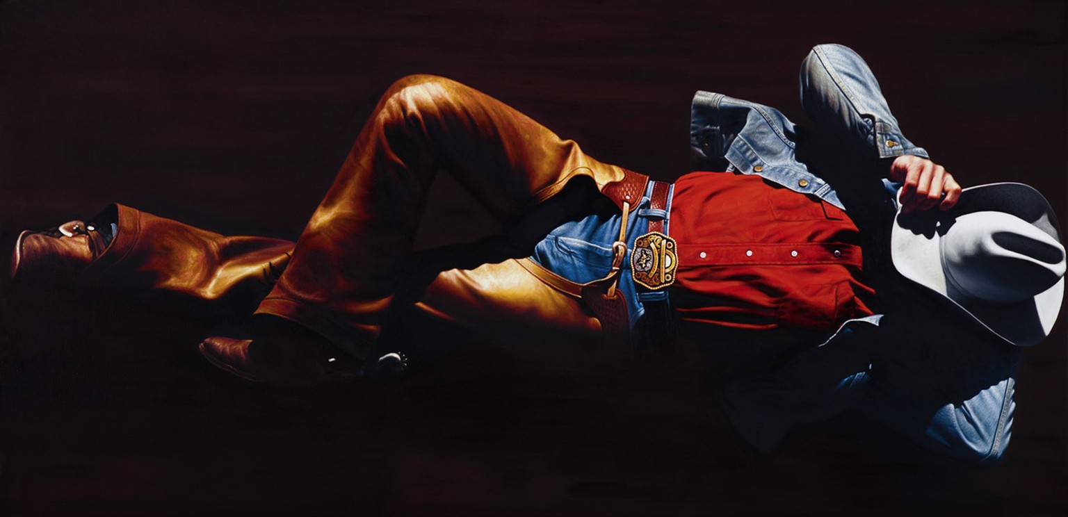 Hannes Schmids «Marlboro Man» – gemalt vom Fotografen höchstselbst.