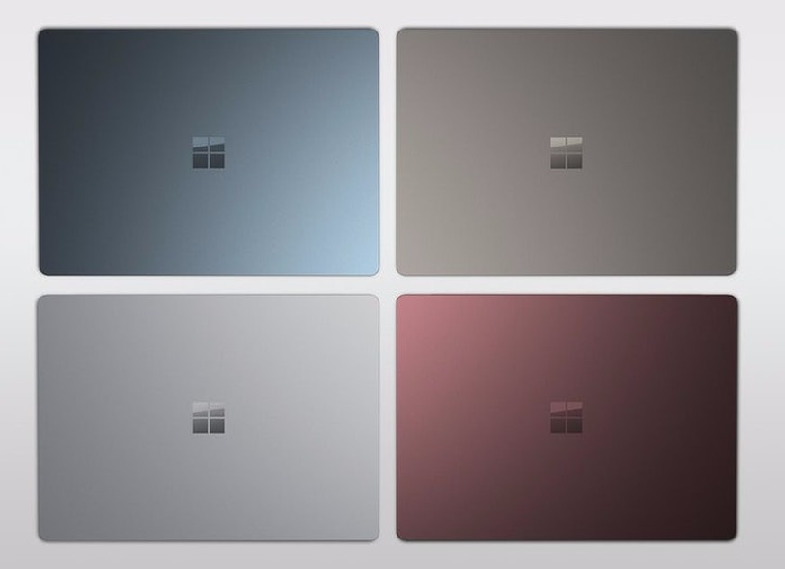 Erstmals gibt es Surface-Geräte in mehreren Farben. Bei uns ist der Surface Laptop zunächst nur in Grau verfügbar.