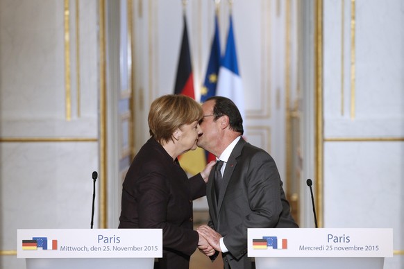Einträchtig: Merkel und Hollande