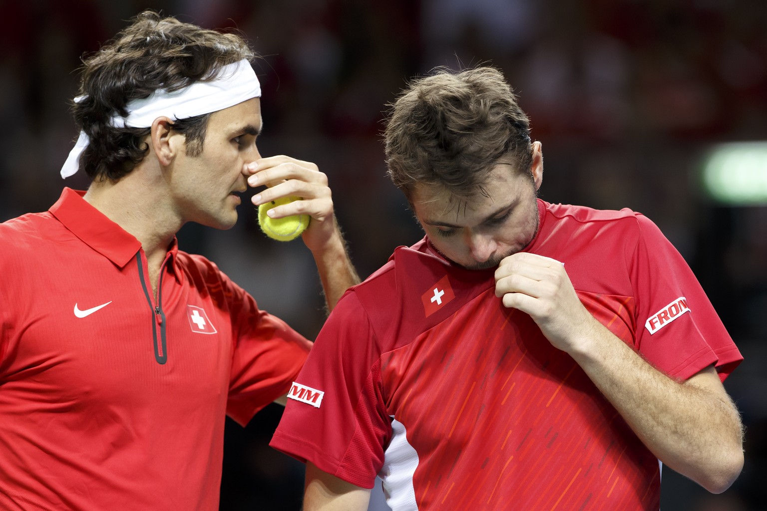Roger Federer und Stan Wawrinka wollen die Schweiz vor dem Abstieg aus der Weltgruppe retten.