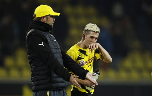 Die unzufriedenen Klopp und Kampl nach der Partie.