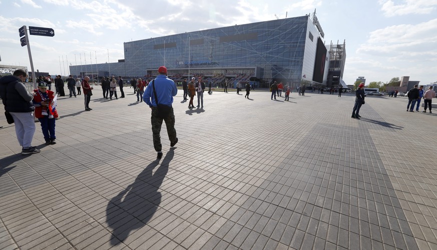 Eishockey-WM 2016 in Moskau: Im topmodernen VTB Ice Palace finden die Spiele statt.