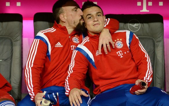 So gut sich Ribéry und Shaqiri auch mochten: Die Bayern-Hackordnung sprach deutlich gegen den Schweizer.