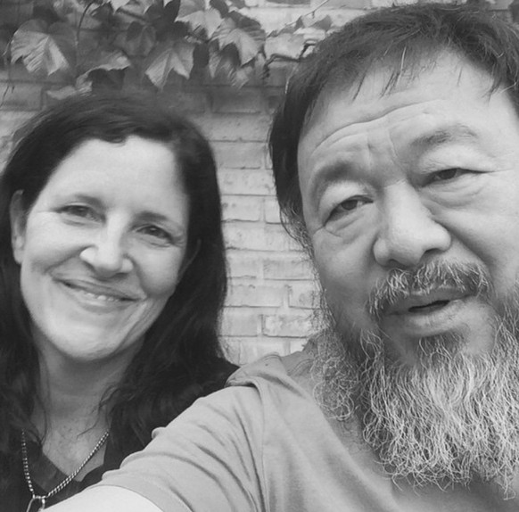 Selfie von Ai Weiwei mit Poitras.