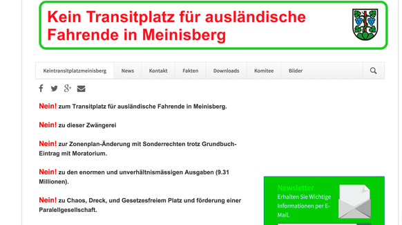 Kein Transitplatz Meinisberg