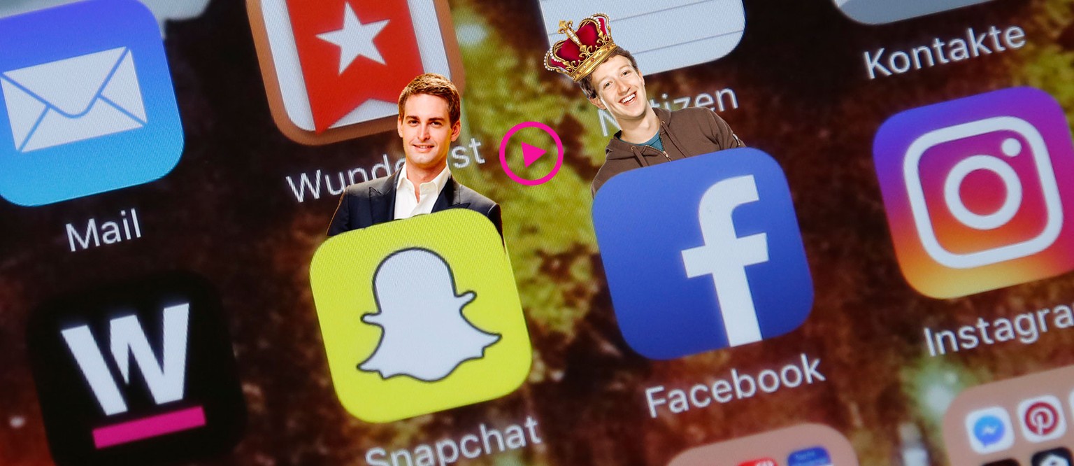 Snapchat-CEO Evan Spiegel hat schon mehrere Übernahmeangebote von Facebook-Boss Mark Zuckerberg&nbsp;ausgeschlagen. Zuletzt drei Milliarden US-Dollar.