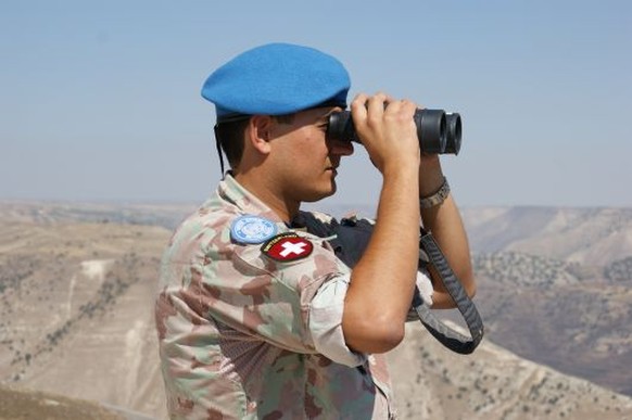 Schweizer Militärbeobachter auf dem Golan.