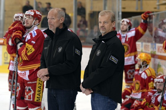 Bengt-Ake Gustafsson (links) mit Assistent Peter Andersson: Ein eingespieltes Team.