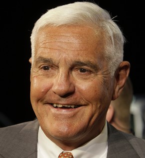 FILE - In this Jan. 11, 2010 file photo, General Motors Co. vice chairman Bob Lutz talks to reporters at the North American International Auto Show in Detroit. GM adviser Lutz likes Michigan charter s ...