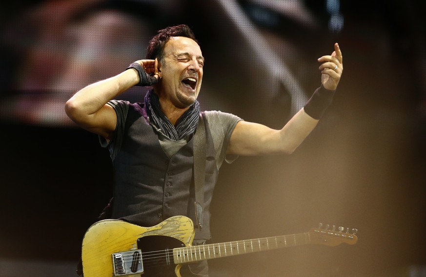 Bruce Springsteen and the E Street Band perform with the concert &quot;The River Tour&quot; at the Camp Nou stadium in Barcelona, Spain, Saturday, May 14, 2016. (AP Photo/Manu Fernandez)