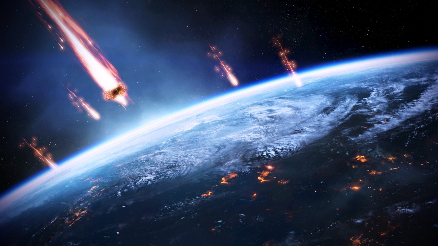 Künstlerische Darstellung eines Asteroidenschwarms