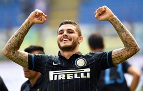 Icardi: drei Tore, noch mehr Tattoos.