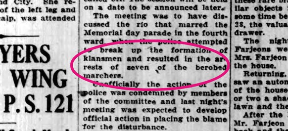 Ein Artikel der «Long Island Daily Press» (2. Juni 1927).