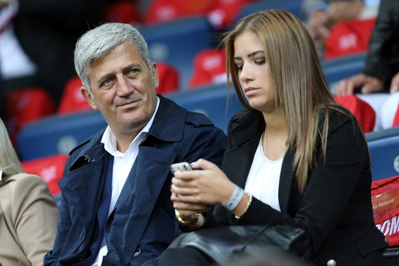 Werden wir nach der WM öfter sehen: Vladimir Petkovic und seine Begleiterin.