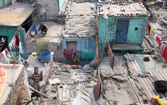 Einer von zahlreichen Slums in der indischen Hauptstadt.