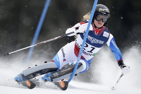 Lara Gut fuhr auch im Slalom schon in die Punkte.