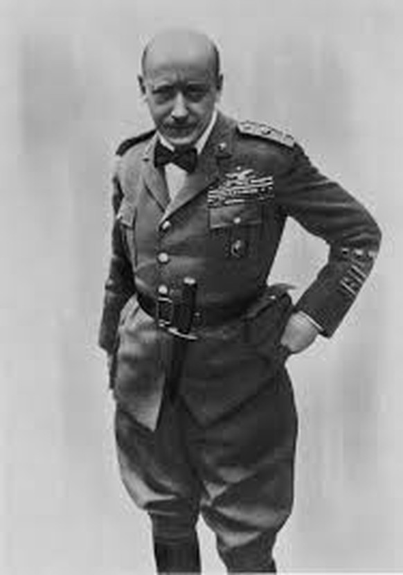 War das Vorbild für Mussolini: Gabriele D'Annunzio.