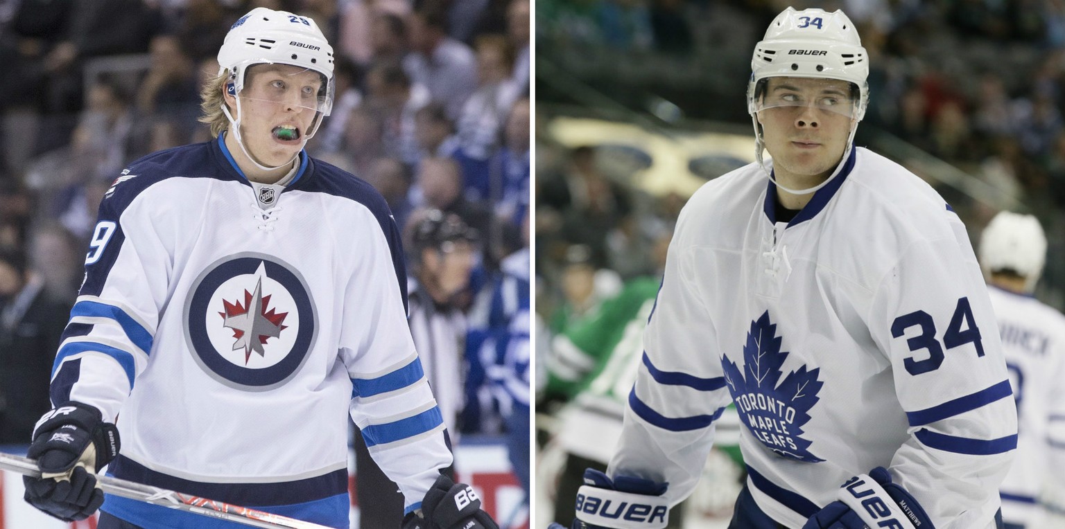 Es ist momentan das meistbeachtete (Fern-)Duell in der NHL: Patrik Laine vs. Auston Matthews.