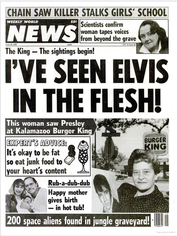 elvis fake news presley weekly world news http://diegorottman.soup.io/since/273920556?mode=own