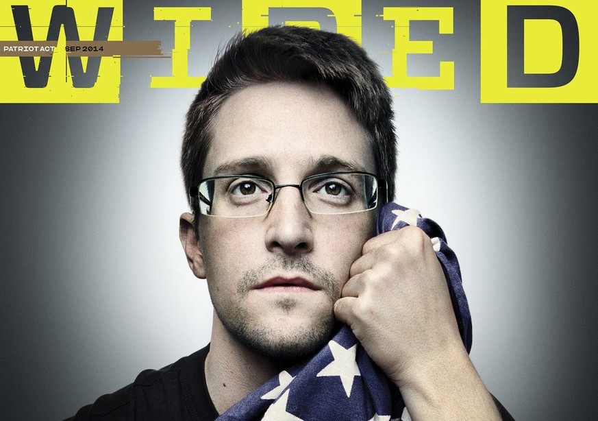 Edward Snowden auf dem Cover von «Wired».