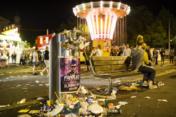 Nach dem Fest die Ernüchterung: Abfallberge wo man hinschaut.&nbsp;