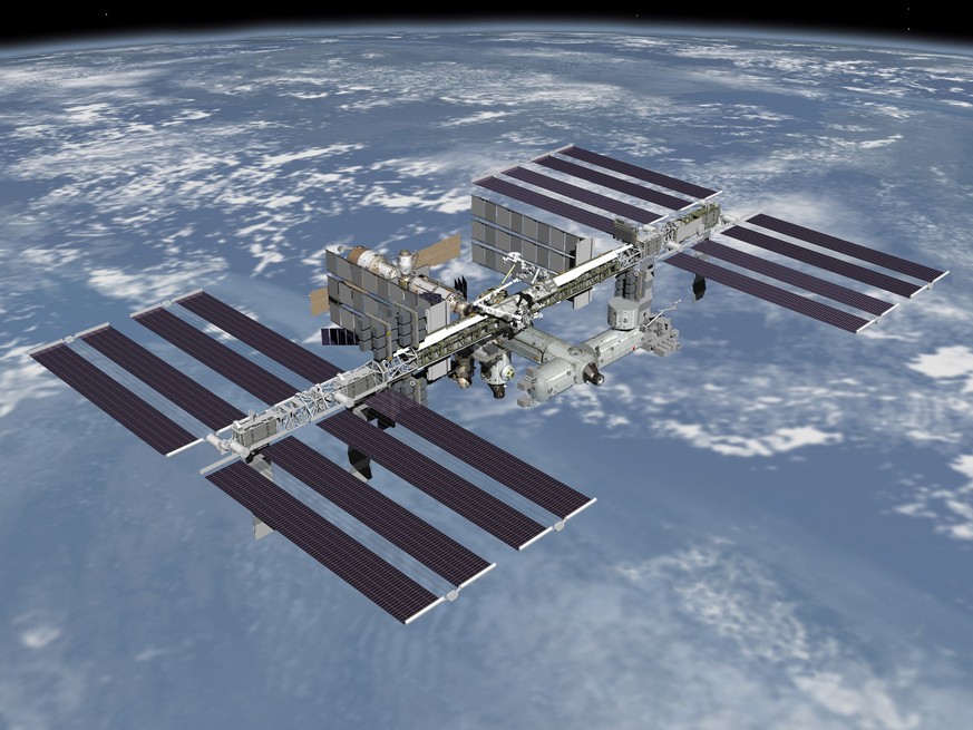 Die Internationale Raumstation ISS: Bis 2024 wollen die Russen mitmachen, danach sollen die russischen Module abgekoppelt werden und als eigene Raumstation im All bleiben.&nbsp;