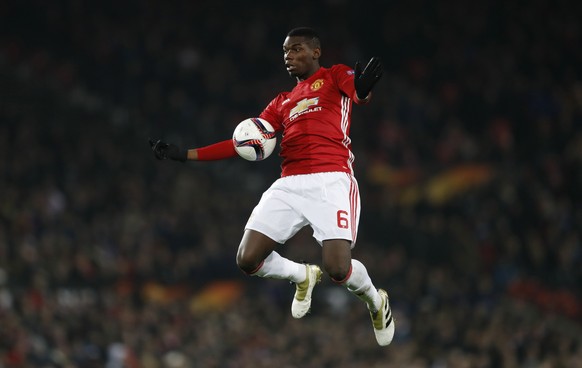 Britain Football Soccer - Manchester United v Feyenoord - UEFA Europa League Group Stage - Group A - Old Trafford, Manchester, England - 24/11/16 Manchester United&#039;s Paul Pogba in action Action I ...