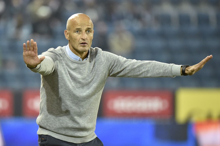 21.09.2016; Luzern; Fussball Super League - FC Luzern - FC Sion;
Trainer Peter Zeidler (Sion)
(Martin Meienberger/freshfocus)