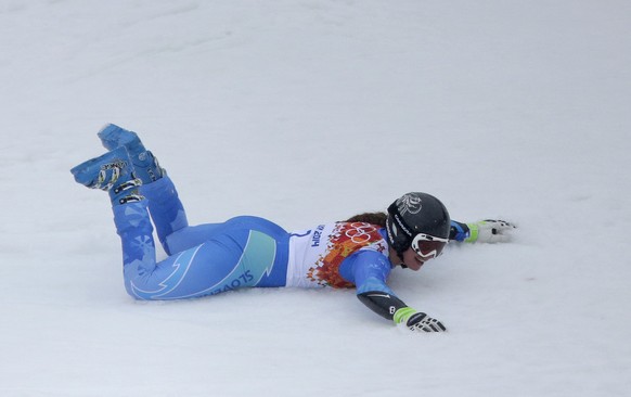 Tina Maze gewinnt nach der Abfahrt auch den Riesenslalom.