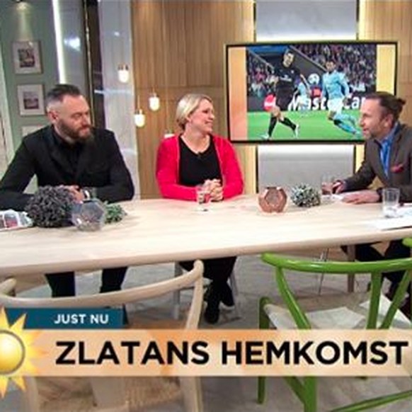 Wenn Zlatan nach Hause kommt, wird darüber im Fernsehen diskutiert.