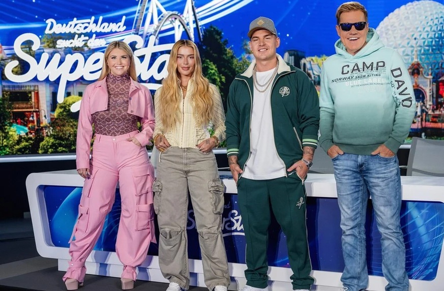 Nachrichten Linkding Deutschland sucht den Superstar: Beatrice Egli, Loredana, Pietro Lombardi und Dieter Bohlen bilden die diesjährige "DSDS"-Jury.