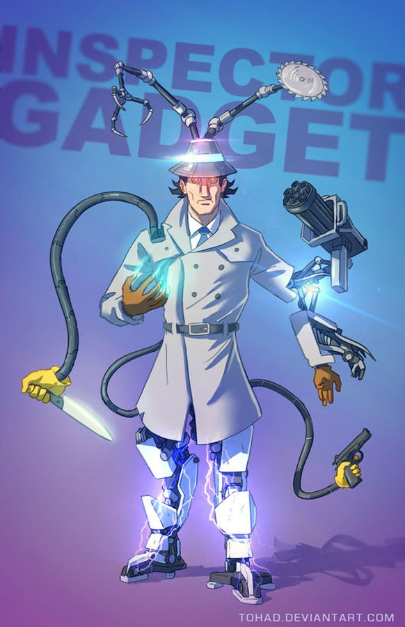 Einziges Manko am neuen «Inspector Gadget»: Der Propeller auf dem Hut. Bild: Deviantart.com