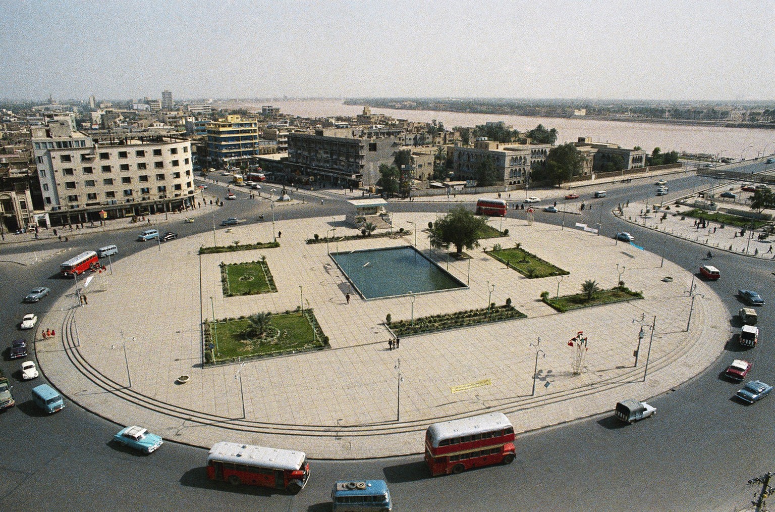 Tahrir Square in Baghdad, Iraq, 1969. (AP Photo)