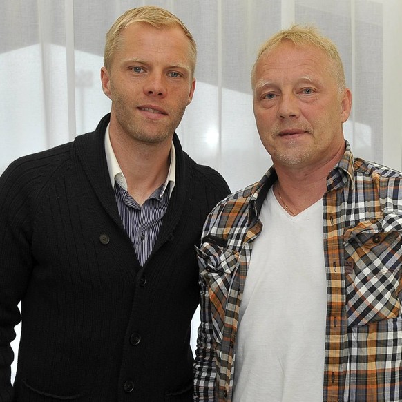 Nachrichten Linkding Ass hln : Eidur en Arnor Gudjohnsen BRUGGE, 26/04/2013, SPORT / FOOTBALL / VOETBAL / CLUB BRUGGE/ CLUB BRUGES/ INTERVIEW /Eidur / Arnor / Gudjohnsen/ vader en zoon/ PICTURE BY FLORIAN VAN EENOO COPYRI ...