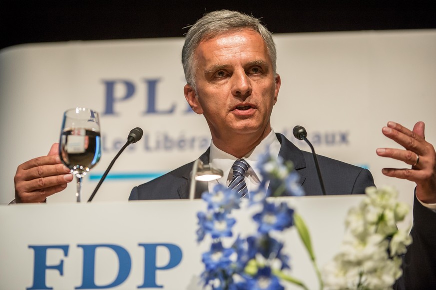 FDP-Aussenminister Didier Burkhalter betreut das heikle EU-Dossier.