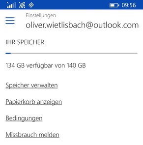 Wer alle Optionen nutzt, erhält bis 140 GB gratis Speicher.