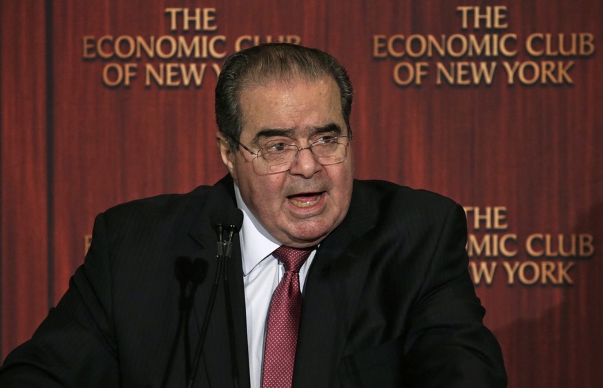 Antonin Scalia bei einem seiner letzten Auftritte am 8. Februar in New York.