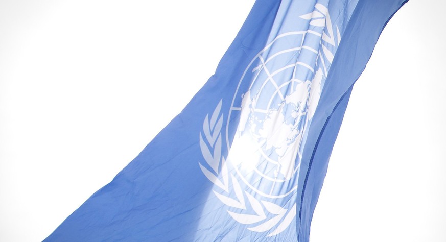 Die blau-weisse UNO-Flagge. Ausgerechnet Friedenssoldaten stehen unter Verdacht, Frauen und Mädchen missbraucht zu haben.
