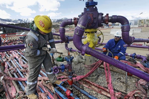 Fracking in Colorado, USA.