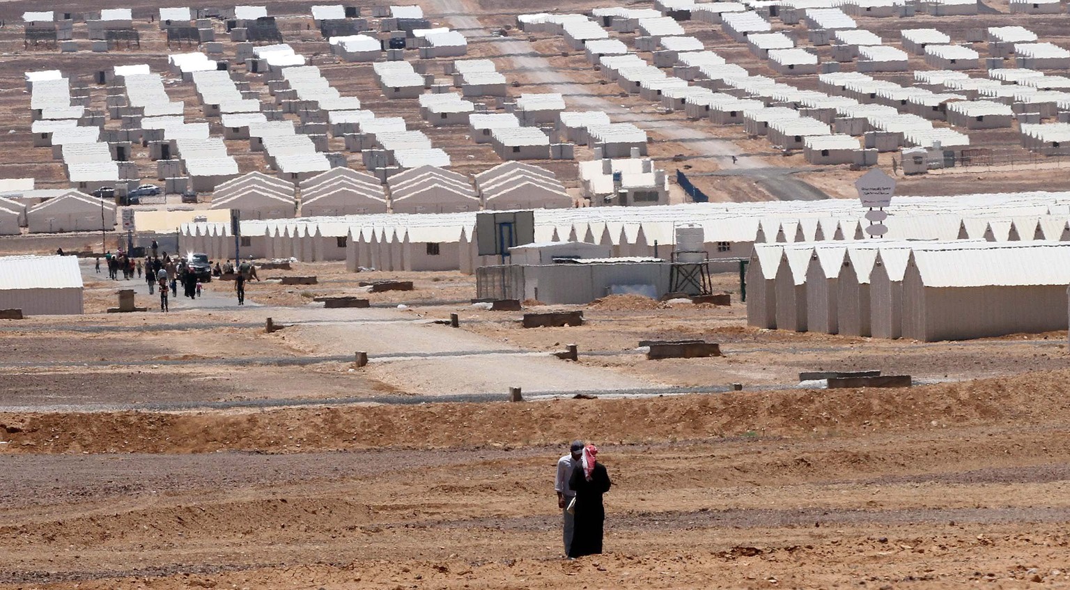 Das Flüchtlingslager al-Azraq in Jordanien.&nbsp;