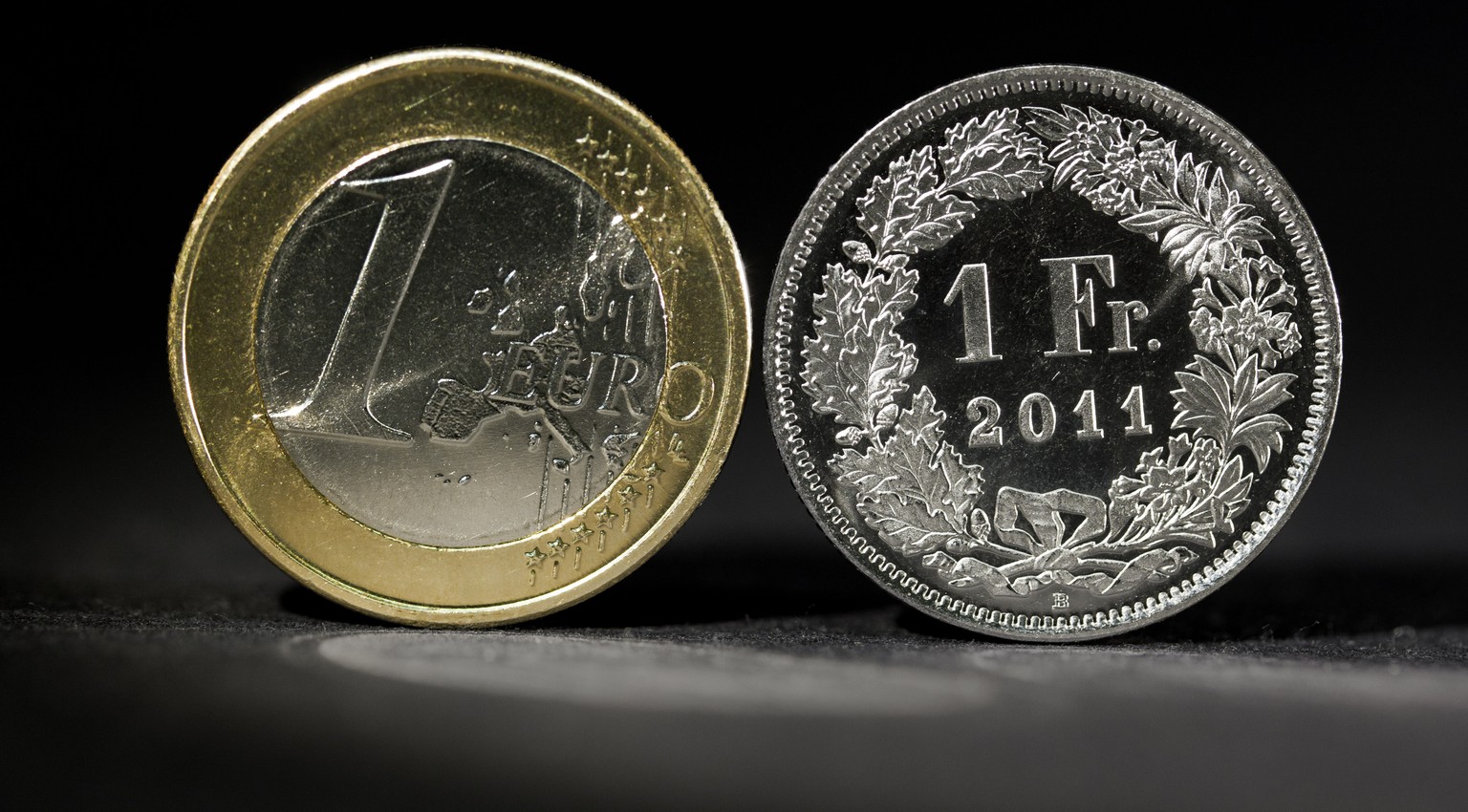 Der Franken ist nahezu gleichstark wie der Euro.&nbsp;
