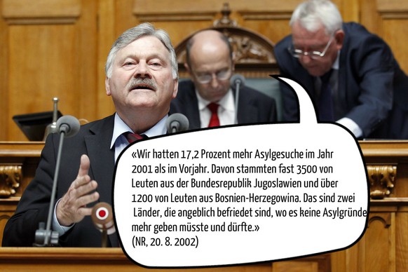 ... und Flüchtlinge aus Ex-Jugoslawien sollten eigentlich sowieso kein Asyl erhalten. So.&nbsp;