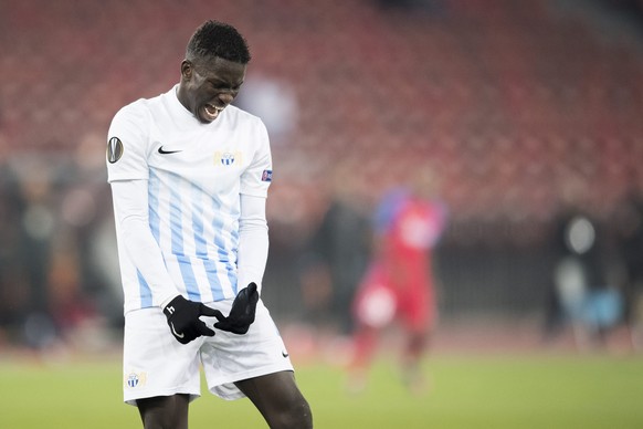 epa05616793 Zurich&#039;s Moussa Kone reacts during the UEFA Europa League group match between Swiss Club FC Zurich and Romania&#039;s Steaua Bucharest, at the Letzigrund stadium in Zurich, Switzerlan ...