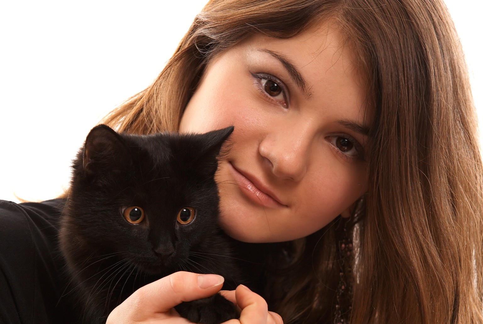 Oft nur ein schwarzer Fleck mit Augen: Schwarze Katzen sind schwierig zu fotografieren.