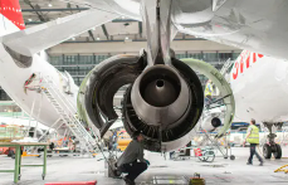 Nachrichten Linkding Effizientere Triebwerke sind ein Mittel für eine bessere Umweltbilanz der Airlines.