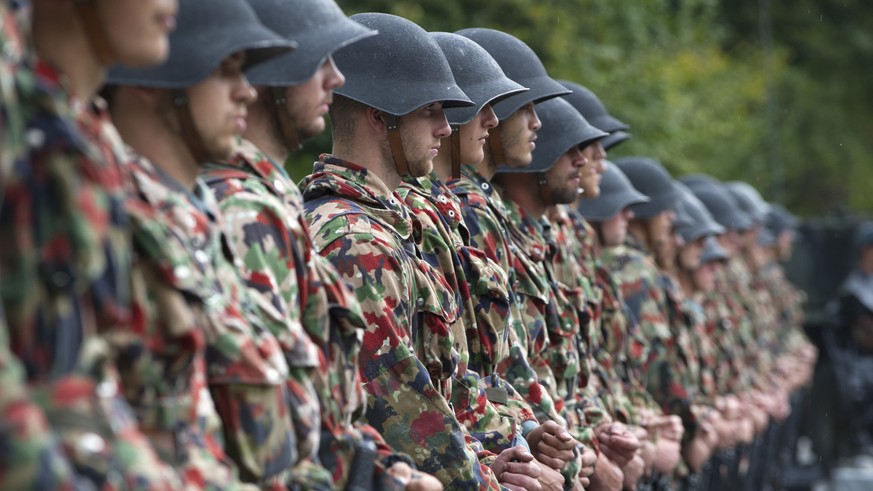 Infanteristen der Schweizer Armee.