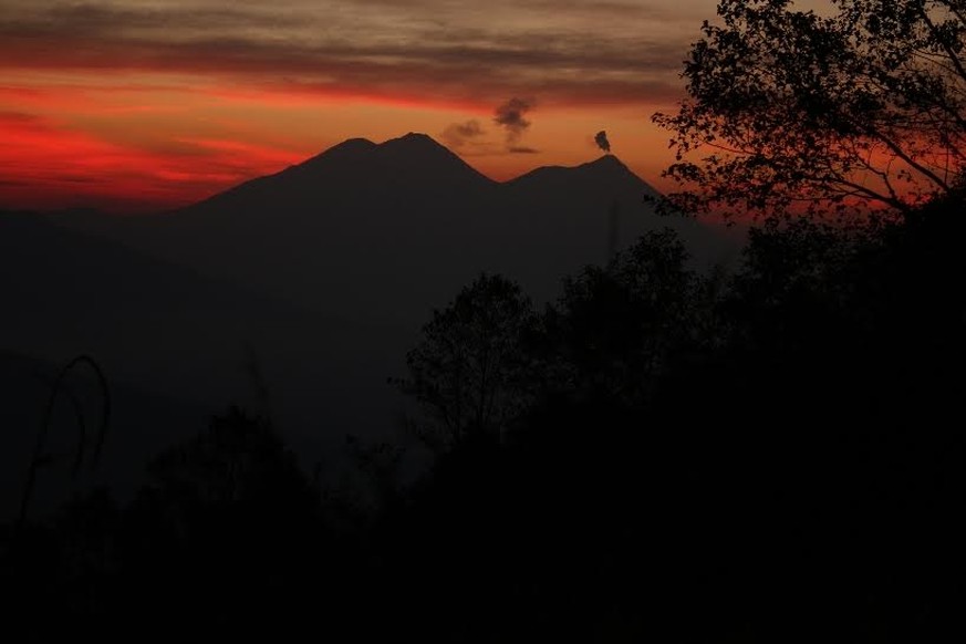 Die Woche in Guatemala beginnt mit einer Wanderung. Das frühe Aufstehen mit dieser Aussicht belohnt.