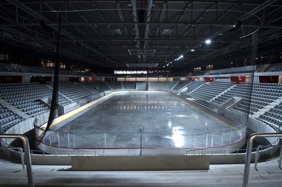 Die Eishockey-Halle in der neuen Tissot Arena.