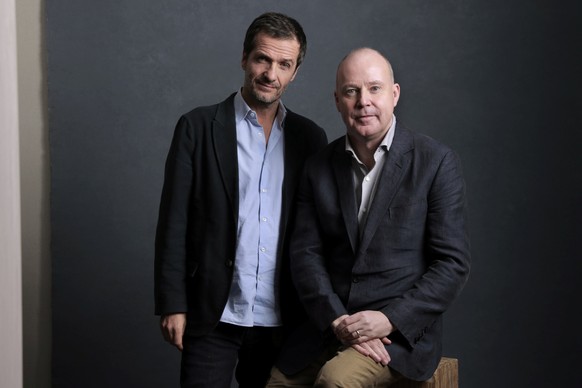 Director David Yates (R) poses with producer David Heyman for a portrait while promoting the film &quot;Fantastic Beasts and Where to Find Them&quot; in New York, U.S., November 7, 2016. REUTERS/Victo ...